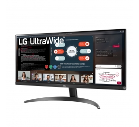 LG | UltraWide Monitor | 29WP500-B | 29 " | IPS | WFHD | 21:9 | 75 Hz | 5 ms | 2560 x 1080 pixels | 250 cd/m² | Headphone Out Port | HDMI ports quantity 2 | Black