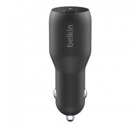 Belkin Dual USB-C Car Charger 36W BOOST CHARGE Black