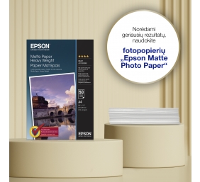 Matte Paper Heavy Weight, DIN A4, 167g/mÂ², 50 Sheets