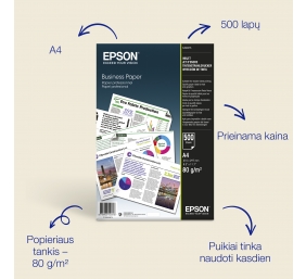 Business Paper 500 sheets | Printer | White | 80 g/m² | A4