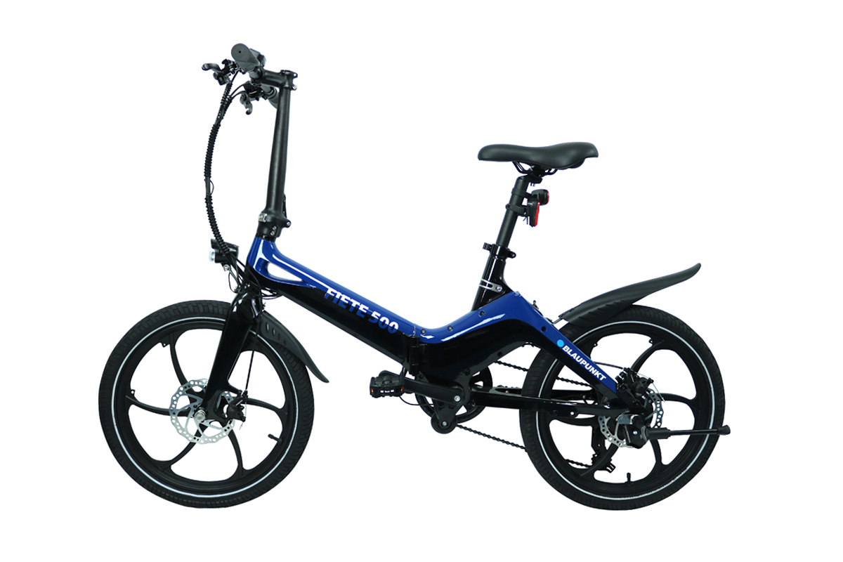 Blaupunkt Fiete 500, E-Bike, Motor power 250 W, Wheel size 20 ", Warranty 24 month(s), Blue/Black