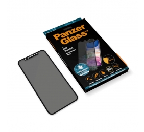 PanzerGlass | P2665 | Screen protector | Apple | iPhone Xr/11 | Tempered glass | Black | Confidentiality filter; Full frame coverage; Anti-shatter film (holds the glass together and protects against glass shards in case of breakage); Case Friendly – compa