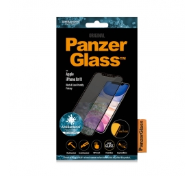 PanzerGlass | P2665 | Screen protector | Apple | iPhone Xr/11 | Tempered glass | Black | Confidentiality filter; Full frame coverage; Anti-shatter film (holds the glass together and protects against glass shards in case of breakage); Case Friendly – compa