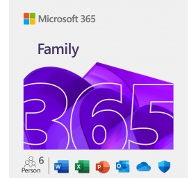 Microsoft | M365 Family | 6GQ-00092 | ESD | 1-6 PCs/Macs user(s) | License term 1 year(s) | All Languages