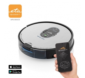 ETA | Vacuum cleaner | Falco Smart ETA251590000 | Wet&Dry | Operating time (max) 120 min | Lithium Ion | 2400 mAh | Dust capacity 0.6 L | Silver/Black | Battery warranty 24 month(s)