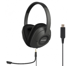 Koss | Headphones | SB42 USB | Wired | On-Ear | Microphone | Black/Grey