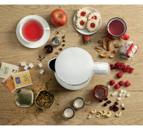Gorenje | Kettle | K15DWW | Electric | 2200 W | 1.5 L | Plastic + metal | 360° rotational base | White