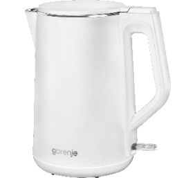 Gorenje | Kettle | K15DWW | Electric | 2200 W | 1.5 L | Plastic + metal | 360° rotational base | White