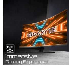 Gigabyte Curved Gaming Monitor G32QC A-EU	 31.5 ", VA, QHD, 2‎560 x 1440 pixels, 1 ms, 350 cd/m², Black, HDMI ports quantity 2
