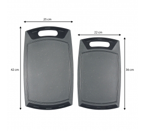 Stoneline | Cutting board set | 9403 | 2 pc(s) | Grey