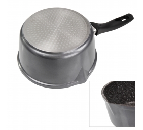 Stoneline Cooking Pot Set of 4 14461 2+2.5 L, 18/20 cm, Aluminium, Anthracite, Dishwasher proof, Lid included