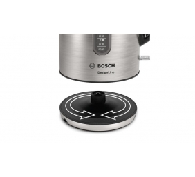 Bosch | Kettle | DesignLine TWK4P440 | Electric | 2400 W | 1.7 L | Stainless steel | 360° rotational base | Stainless steel/Black