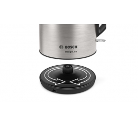 Bosch | Kettle | DesignLine TWK3P420 | Electric | 2400 W | 1.7 L | Stainless steel | 360° rotational base | Stainless steel/Black