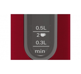 Bosch | Kettle | DesignLine TWK4P434 | Electric | 2400 W | 1.7 L | Stainless steel | 360° rotational base | Red/Black