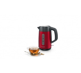 Bosch | Kettle | DesignLine TWK4P434 | Electric | 2400 W | 1.7 L | Stainless steel | 360° rotational base | Red/Black
