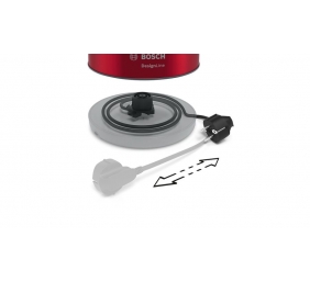 Bosch | Kettle | DesignLine TWK4P434 | Electric | 2400 W | 1.7 L | Stainless steel | 360° rotational base | Red/Black