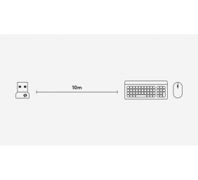 Logitech Logi Bolt USB imtuvas pelei / klaviatūrai, USB-A, Juoda