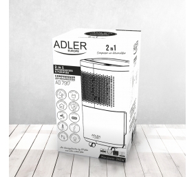 Adler | Air Dehumidifier | AD 7917 | Power 200 W | Suitable for rooms up to 60 m³ | Suitable for rooms up to  m² | Water tank capacity 2.2 L | White