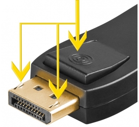 Goobay 51719 DisplayPort/HDMI™ adapter 1.1, gold-plated | Goobay