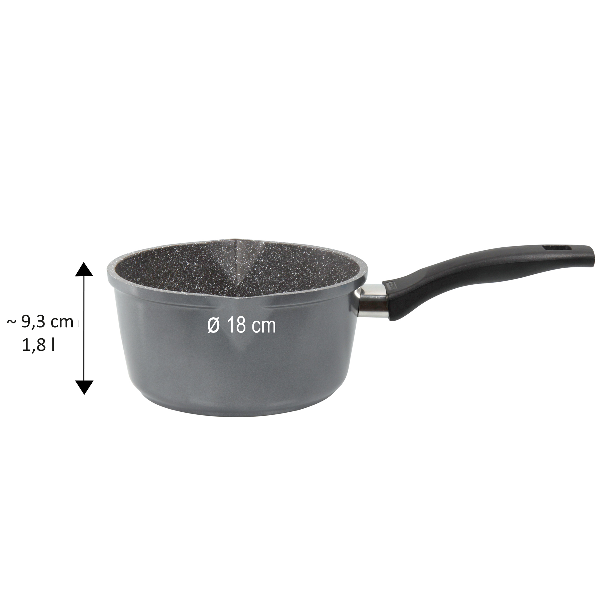 Stoneline | 12584 | 18 cm | Yes | Suitable for all cookers including induction | 18 cm | Anthracite | Lid included