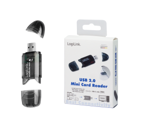 Logilink | Cardreader USB 2.0 Stick external for MMC, RS-MMC, SD and SD HC