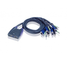 Aten 4-Port USB VGA/Audio Cable KVM Switch | Aten | 4-Port USB VGA/Audio Cable KVM Switch (0.9m, 1.2m)