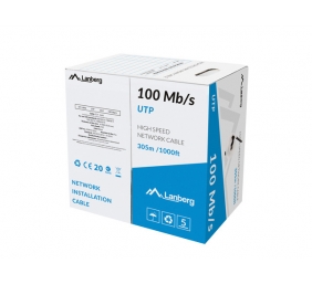 LANBERG LAN cable UTP cat.5e 305m black