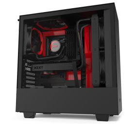 NZXT H510 Side window, Black/Red, ATX, Power supply included No