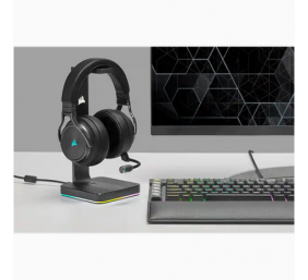 Corsair | High-Fidelity Gaming Headset | VIRTUOSO RGB WIRELESS XT | Wireless/Wired | Over-Ear | Wireless | Black