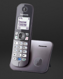 Panasonic | Cordless phone | KX-TG6811FXM | Built-in display | Caller ID | Metallic Grey