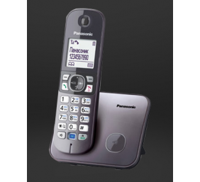 Panasonic | Cordless phone | KX-TG6811FXM | Built-in display | Caller ID | Metallic Grey