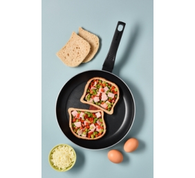 TEFAL | Frying Pan | B5690453 Easy Plus | Frying | Diameter 24 cm | Not suitable for induction hob | Fixed handle
