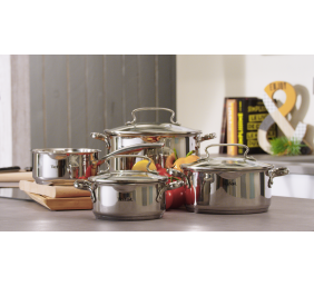 TEFAL | Duetto+ Stewpots set, 7 pcs | G719S734 | Stainless steel | Dishwasher proof | Lid included | Stainless steel