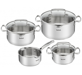 TEFAL | Duetto+ Stewpots set, 16/20/24 cm, 7 pcs | G719S734 | Stainless steel | Dishwasher proof | Lid included | Stainless steel