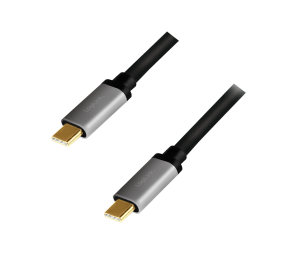 Logilink | USB 3.2 Gen 2 cable, C/M to C/M, 4K/60Hz, PD,alu | CUA0107 | USB-C to USB-C USB-C male | USB-C male