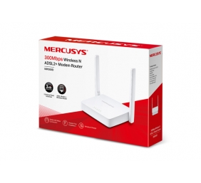 Wireless N ADSL2+ Modem Router | MW300D | 802.11n | 300 Mbit/s | 10/100 Mbit/s | Ethernet LAN (RJ-45) ports 3 | Mesh Support No | MU-MiMO No | No mobile broadband | Antenna type  2×External