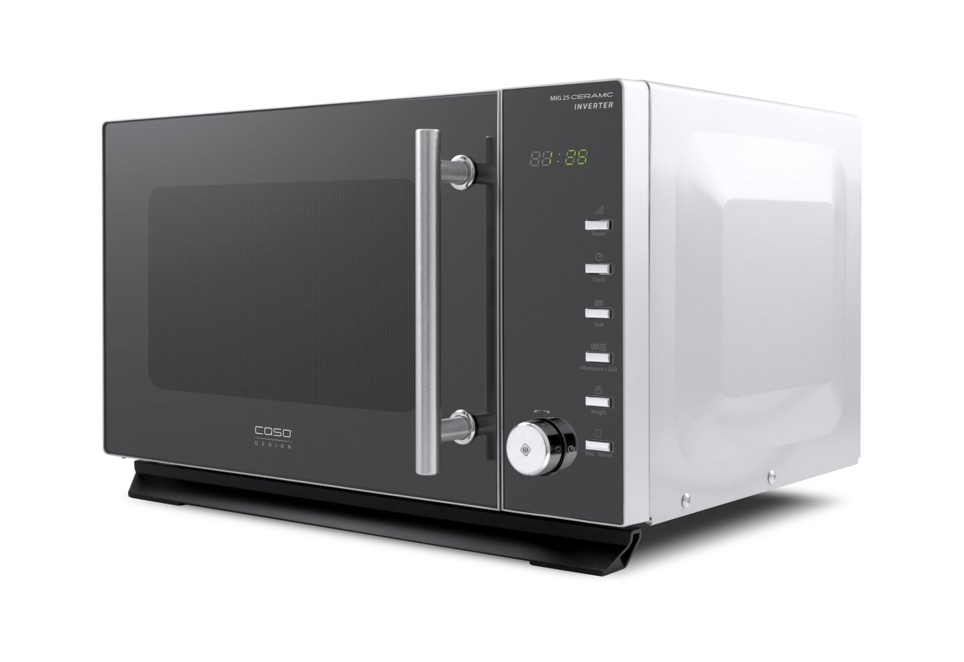 Caso | MIG 25 | Ceramic Microwave Oven with Grill | Free standing | 25 L | 900 W | Grill | Black