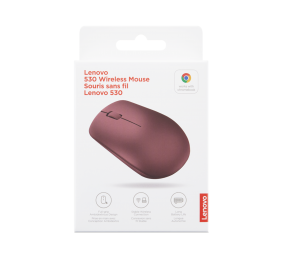 Lenovo | Wireless Mouse | 530 | Wireless | Wireless mouse | 2.4 GHz Wireless via Nano USB | Cherry Red