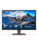 Philips | P Line | 439P1/00 | 43 " | VA | 4K UHD | 16:9 | 60 Hz | 4  ms | 3840 x 2160 | 400 cd/m² | Headphone output | HDMI ports quantity 3 | Warranty 36 month(s)