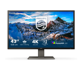 Philips | P Line | 439P1/00 | 43 " | VA | 4K UHD | 16:9 | 60 Hz | 4  ms | 3840 x 2160 | 400 cd/m² | Headphone output | HDMI ports quantity 3 | Warranty 36 month(s)