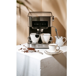 Camry | Espresso and Cappuccino Coffee Machine | CR 4410 | Pump pressure 15 bar | Built-in milk frother | Semi-automatic | 850 W | Black/Stainless steel