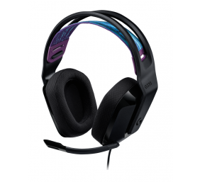 Žaidimų ausinės Logitech G335, juodos