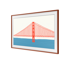 SAMSUNG Frame 65 Brick Red Beveled 2021