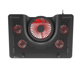 GENESIS Laptop cooling pad, OXID 550 15.6-17.3 5 FANS, LED LIGHT, 1 USB | Genesis | Laptop cooling pad, OXID 550 | 400 x 280 x 55 mm | Black