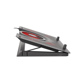 GENESIS Laptop cooling pad, OXID 550 15.6-17.3 5 FANS, LED LIGHT, 1 USB | Genesis | Laptop cooling pad, OXID 550 | 400 x 280 x 55 mm | Black