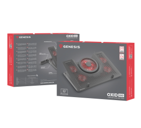 GENESIS Laptop cooling pad, OXID 550 15.6-17.3 5 FANS, LED LIGHT, 1 USB | Genesis | Laptop cooling pad, OXID 550 | Black | 400 x 280 x 55 mm | 2 year(s)