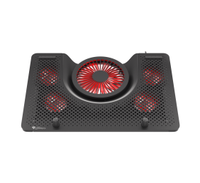 GENESIS Laptop cooling pad, OXID 550 15.6-17.3 5 FANS, LED LIGHT, 1 USB | Genesis | Laptop cooling pad, OXID 550 | 400 x 280 x 55 mm | Black