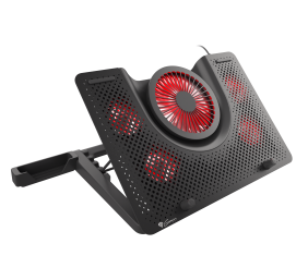GENESIS Laptop cooling pad, OXID 550 15.6-17.3 5 FANS, LED LIGHT, 1 USB | Genesis | Laptop cooling pad, OXID 550 | 400 x 280 x 55 mm | Black