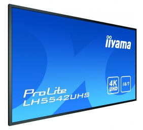 55" 3840x2160, 4K, IPS, Landscape and Portrait, Full Metal Housing, 500cd/m², Media Play USB Port, SDM-S PC-Slot, 18/7 Operation, Integrated iiSignage software, E-Share, Android 8 OS, file- and web browser