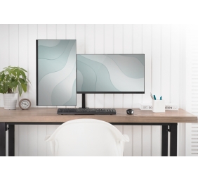Digitus | Desk Mount | Swivel, Height adjustment | 15-32 " | Maximum weight (capacity) 8 kg | Black